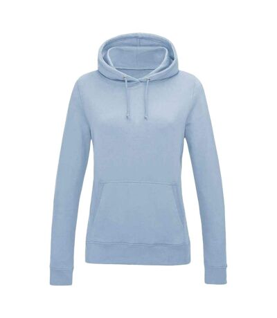 Sweat à capuche college femme bleu ciel Awdis Awdis