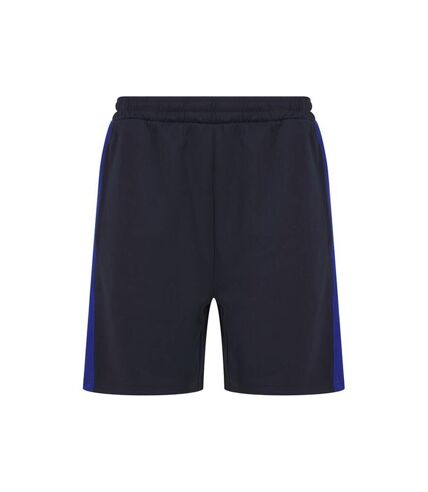 Finden & Hales Mens Knitted Pocket Shorts (Navy/Royal Blue)