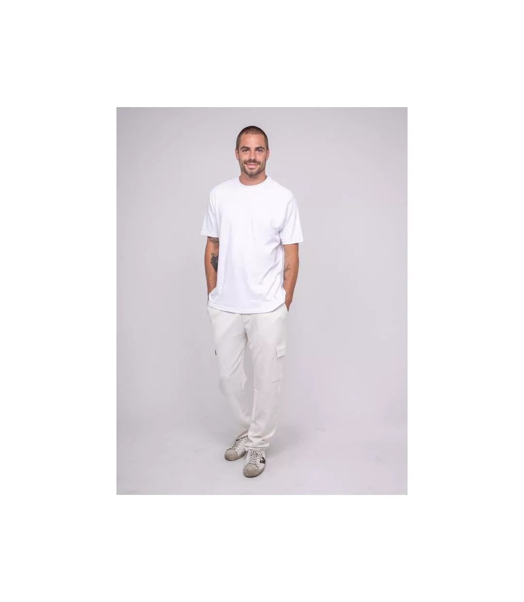 Pantalon maille cargo VALDO-4