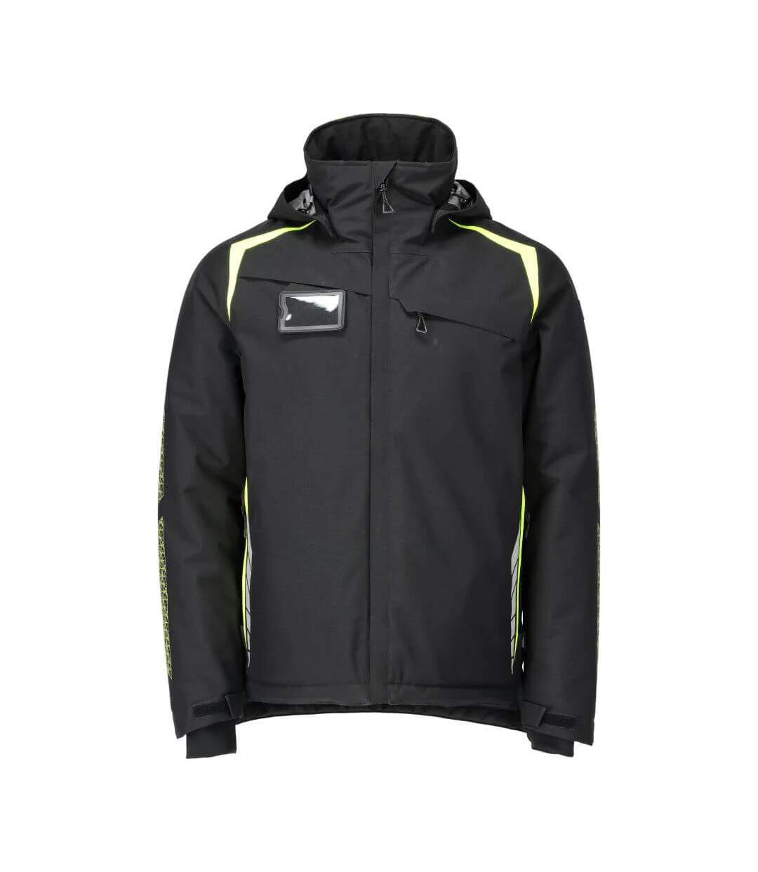 Mens Accelerate Safe Jacket Black Hi Vis Yellow Mascot-1