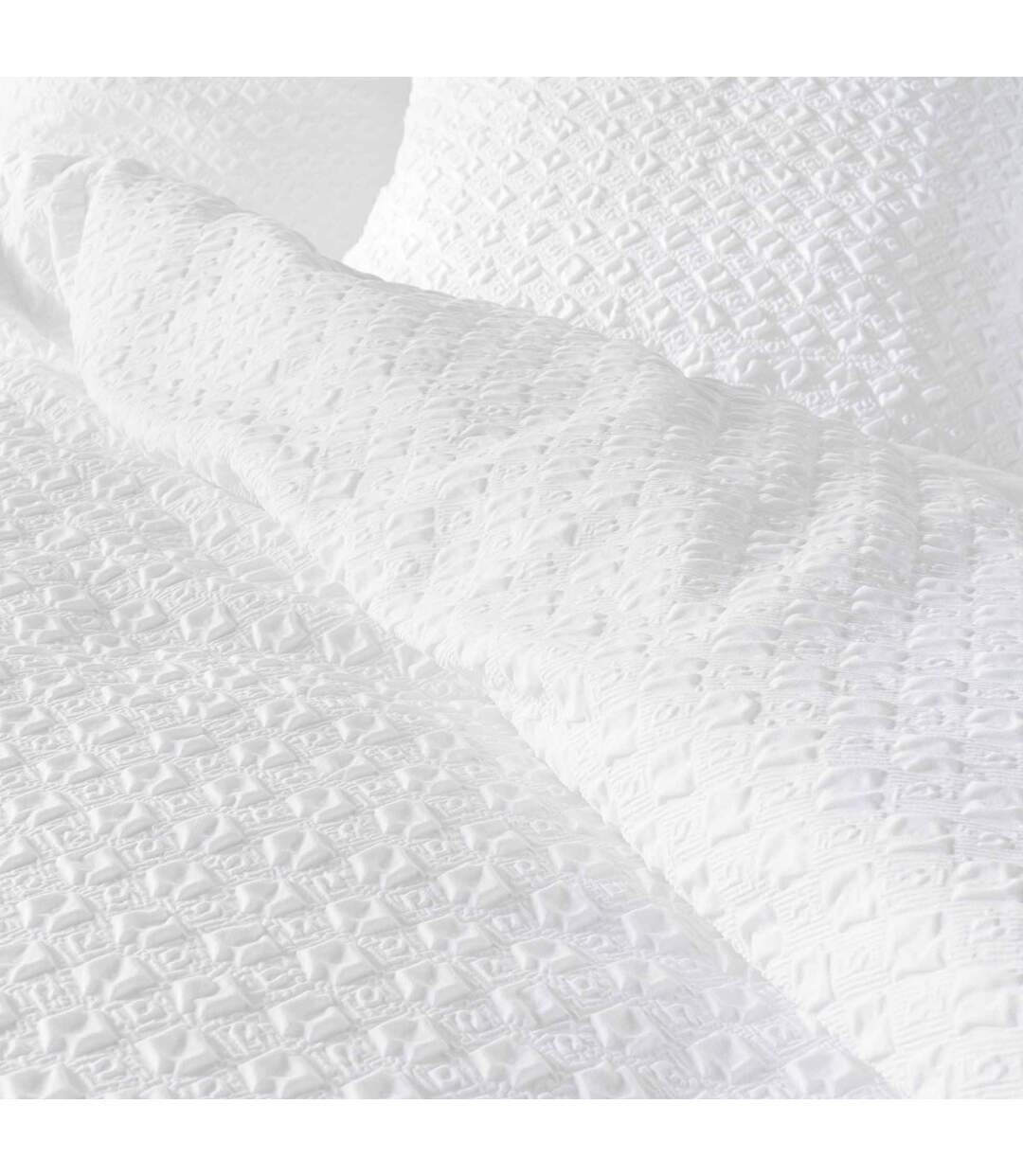 Parure de Lit 3 Pièces Litea 240x220cm Blanc-3
