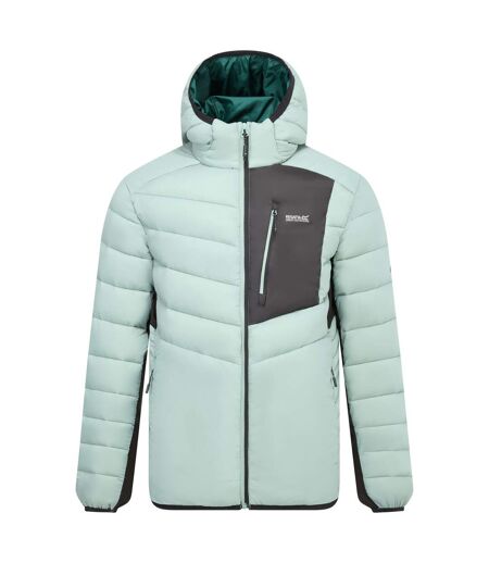 Veste Motif/style À Capuche Leedre Homme Vert Pâle Noir Regatta