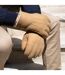 Isotoner Gants homme chauds et doux, en cuir de mouton retourné-2