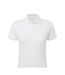 Womens/ladies Signature Stretch Tagless Polo Shirt White SG-2
