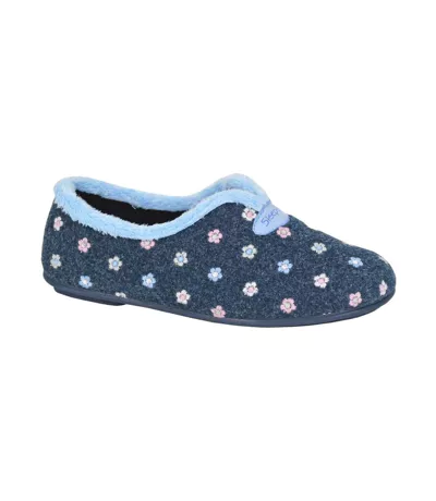 Chaussons Carol Femme Bleu Marine Sleepers