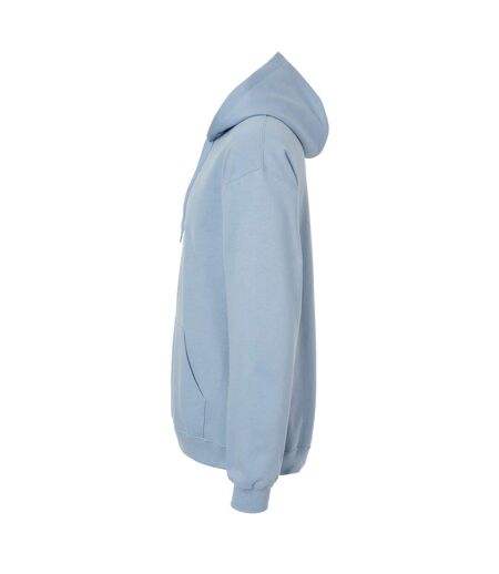 Gildan Unisex Adult Softstyle Fleece Midweight Hoodie (Stone Blue)