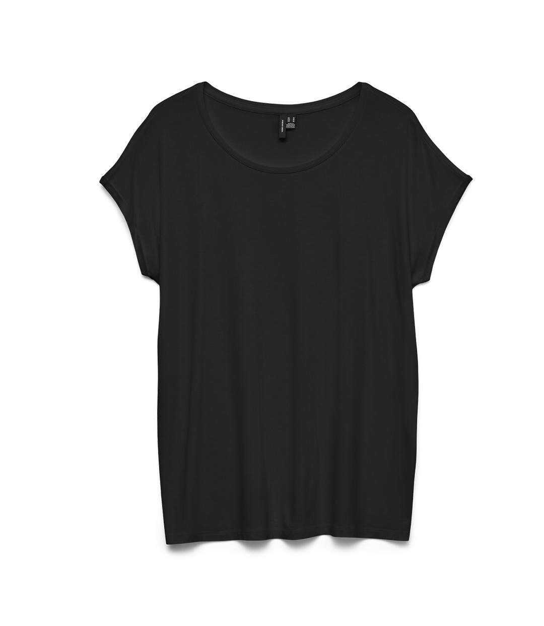 T-shirt noir femme vero moda fosia-1