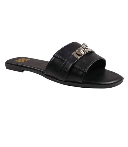 Claquettes Emmeline Femme Noir Where´s That From