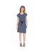 Trespass Womens/Ladies Lidia Round Neck Cotton Dress (Navy Stripe) - UTTP4700-1