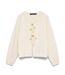 Gilet ecru femme vero moda boom structure-3