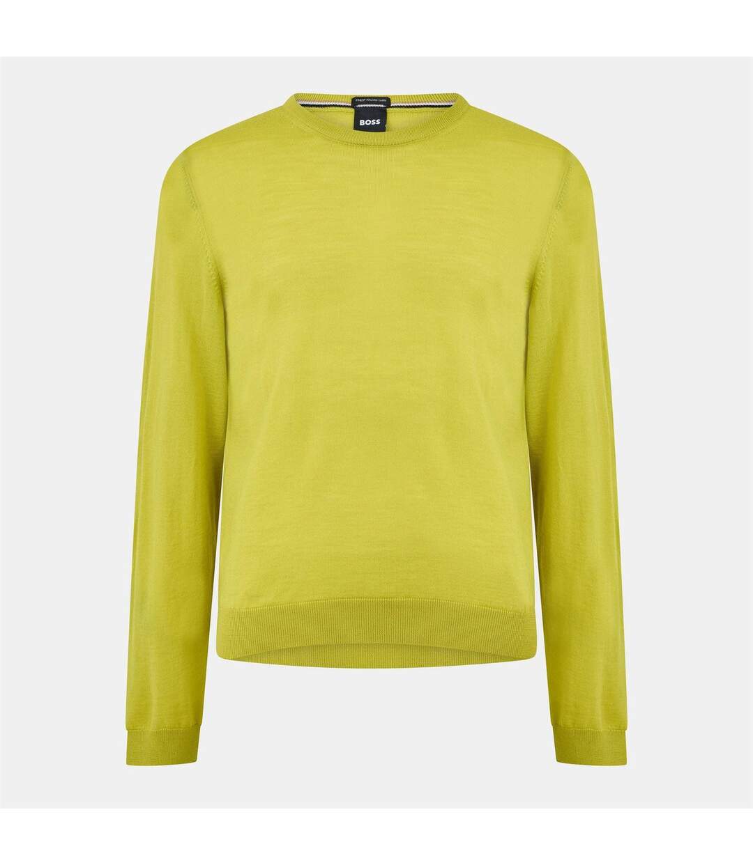 Mens Leno-p Jumper Bright Green Hugo Boss-1