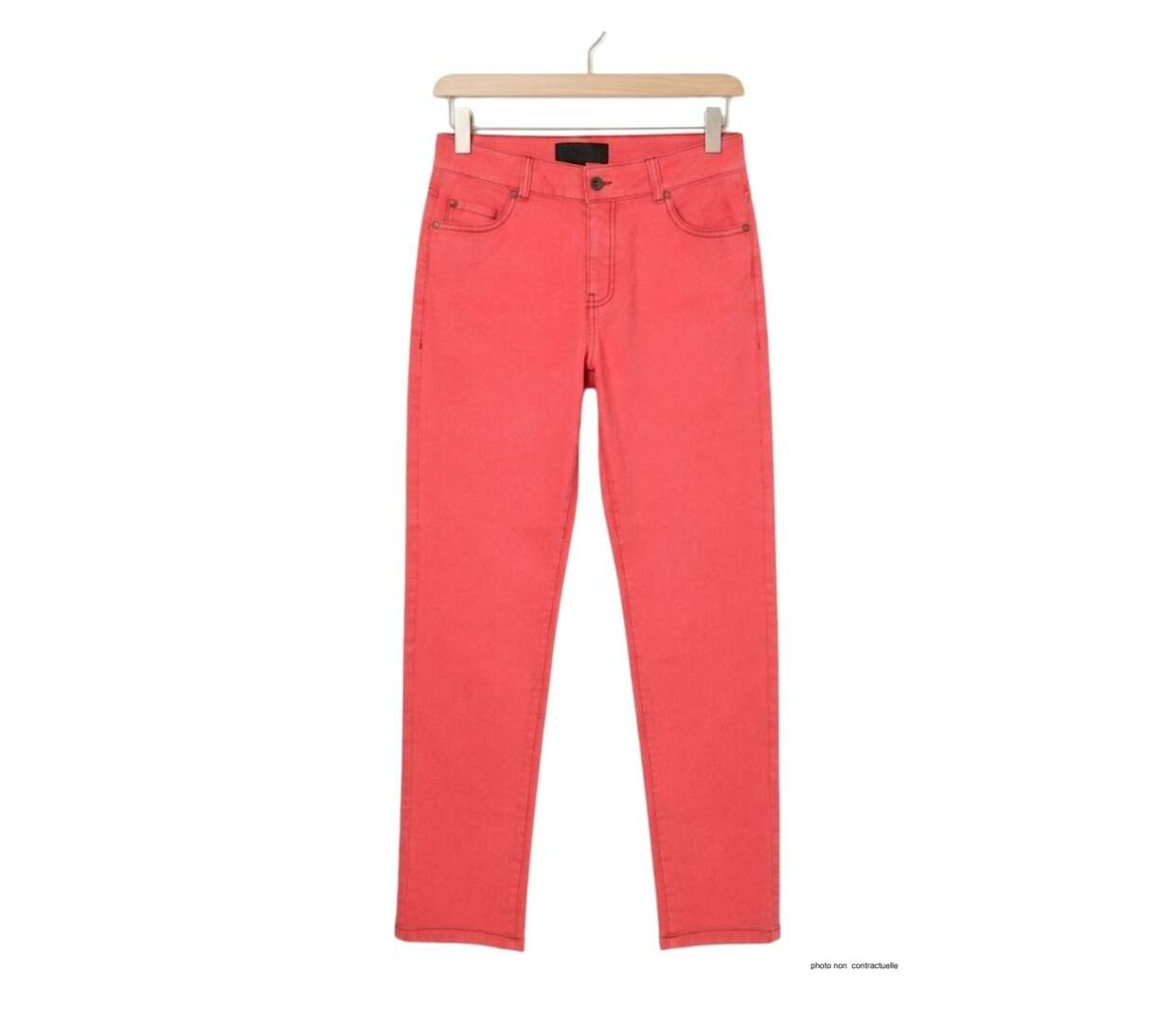 MAYFLOWER PANTF3002A - Pantalon ultra-stretch corail : confort absolu et style vitaminé-2