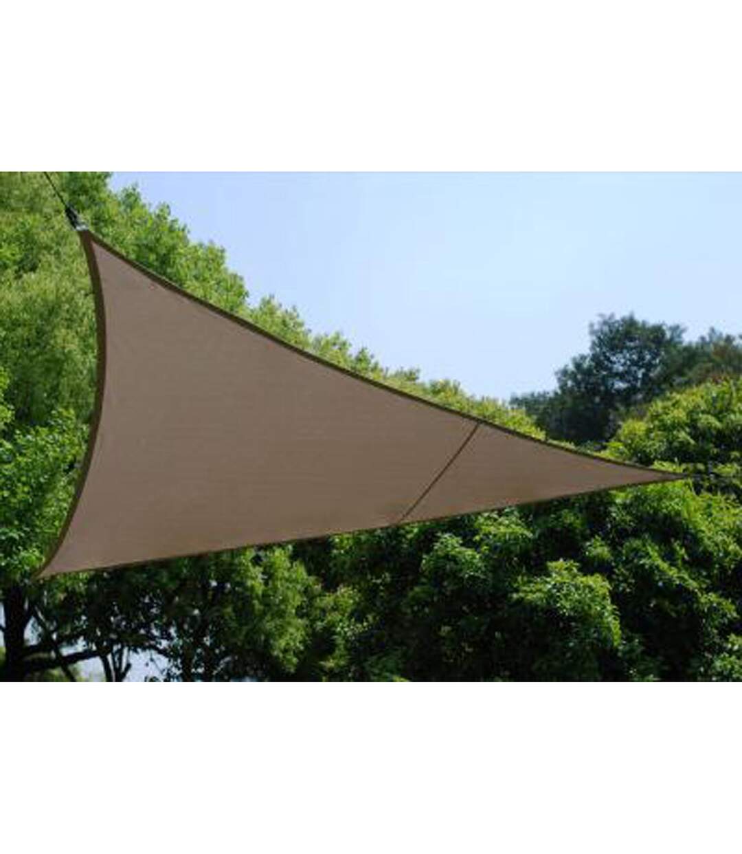 Voile d'ombrage triangulaire Curacao - 5 x 5 x 5 m