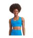 Womens/ladies Terrot Flex Crop Top Blue Adidas-2