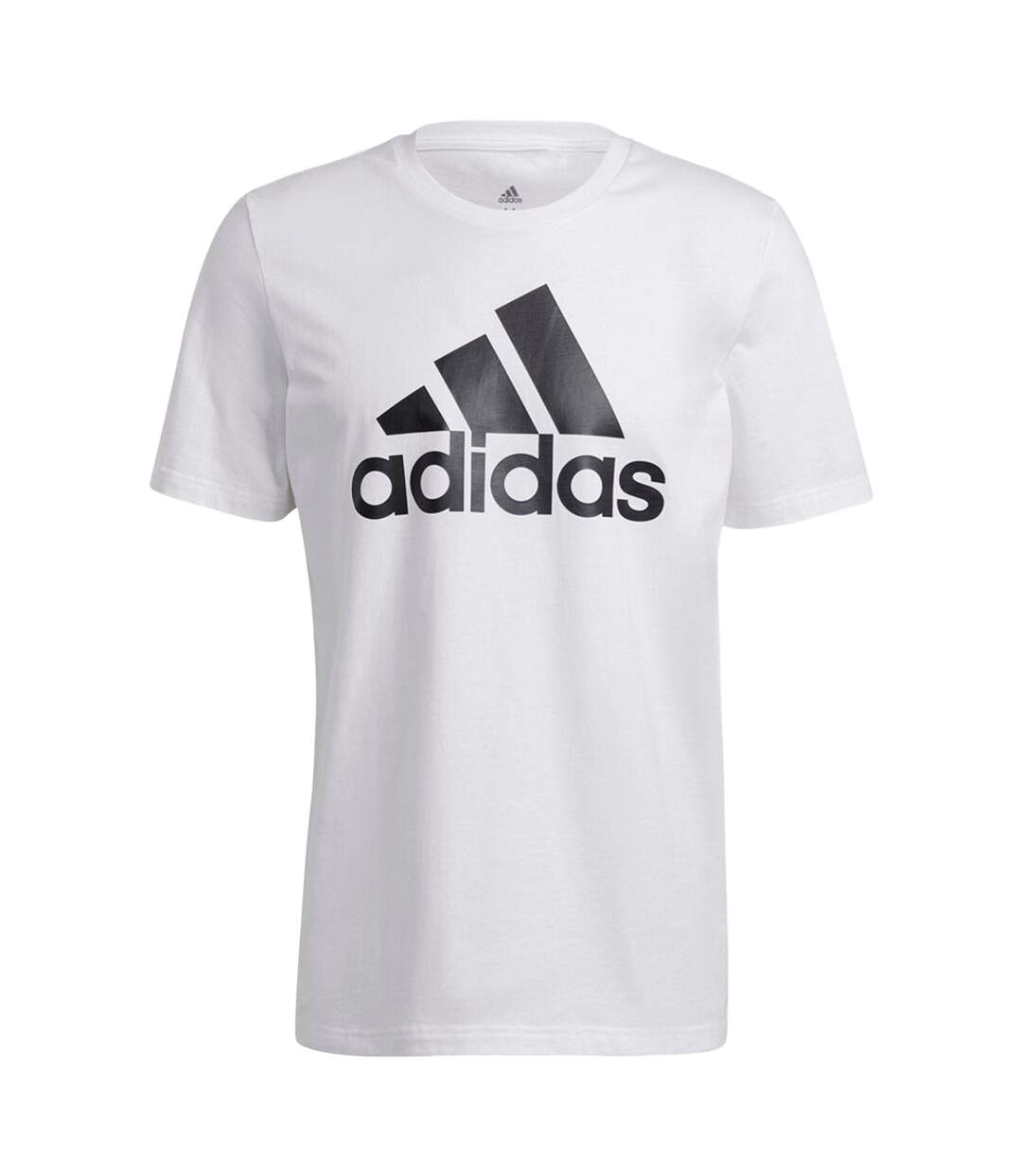 T-shirt Motif/style Gros Logo Essentials Homme Blanc Adidas-2