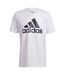 T-shirt Motif/style Gros Logo Essentials Homme Blanc Adidas-2