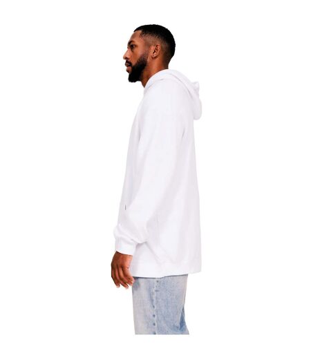 Casual Classics Mens Ringspun Cotton Tall Oversized Hoodie (White)
