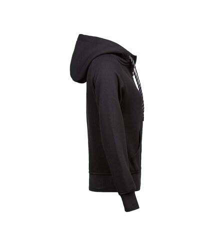 Tee Jays Womens/Ladies Full Zip Hooded Sweatshirt (Black)