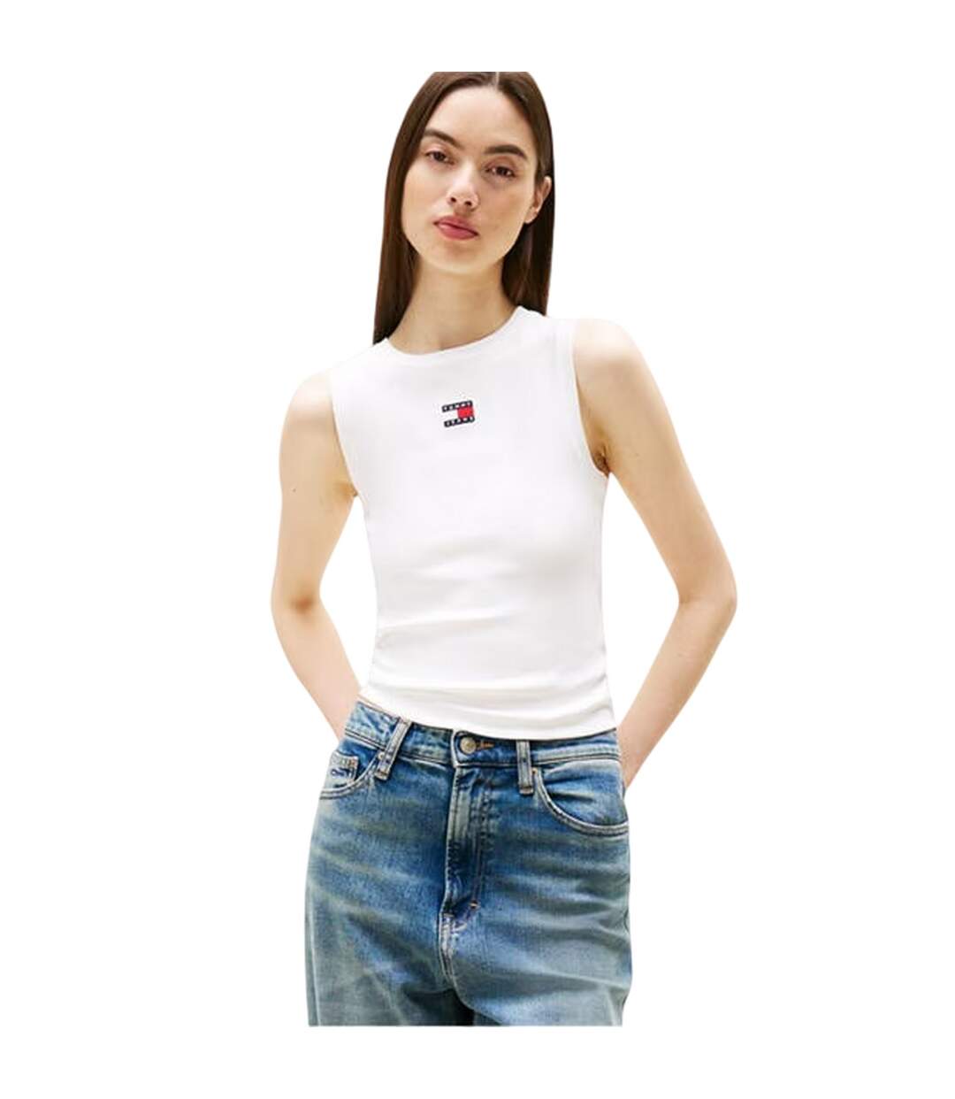 Débardeur Femme Écru Tommy Jeans-4