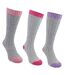 Sock Snob - 3 paires de chaussettes femme extra longues en laine douce et chaude-5