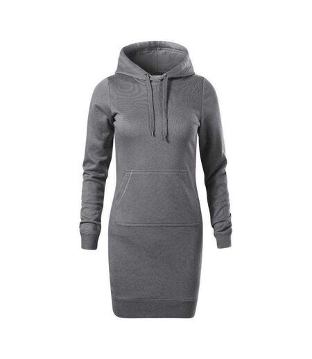 Robe À Capuche Snap Femme Gris Foncé Malfini