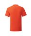 Fruit Of The Loom Mens Iconic T-Shirt (Pack Of 5) (Flame Orange) - UTPC4369