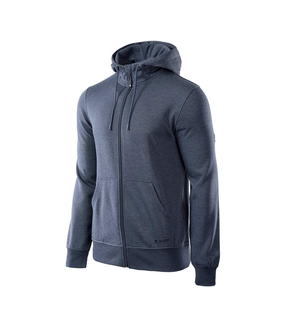 Veste À Capuche Silian Homme Bleu Marine Clair Chiné Hi-Tec-3