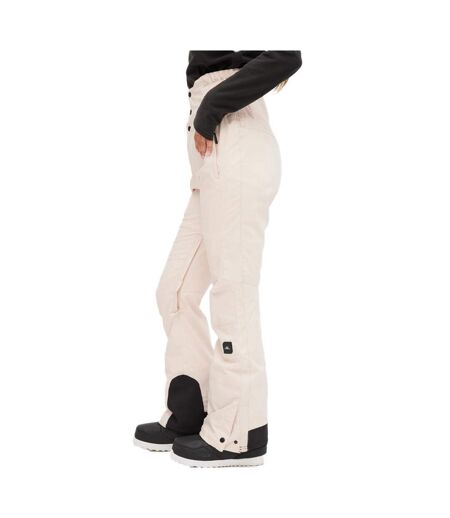 Pantalon de ski rose pale femme o'neill total disorder slim