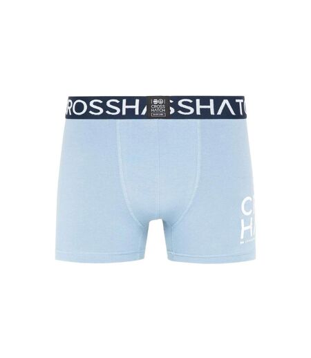 Boxers gridline homme bleu denim Crosshatch