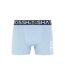 Pack of 3  Mens gridline boxer shorts  denim blue Crosshatch-2