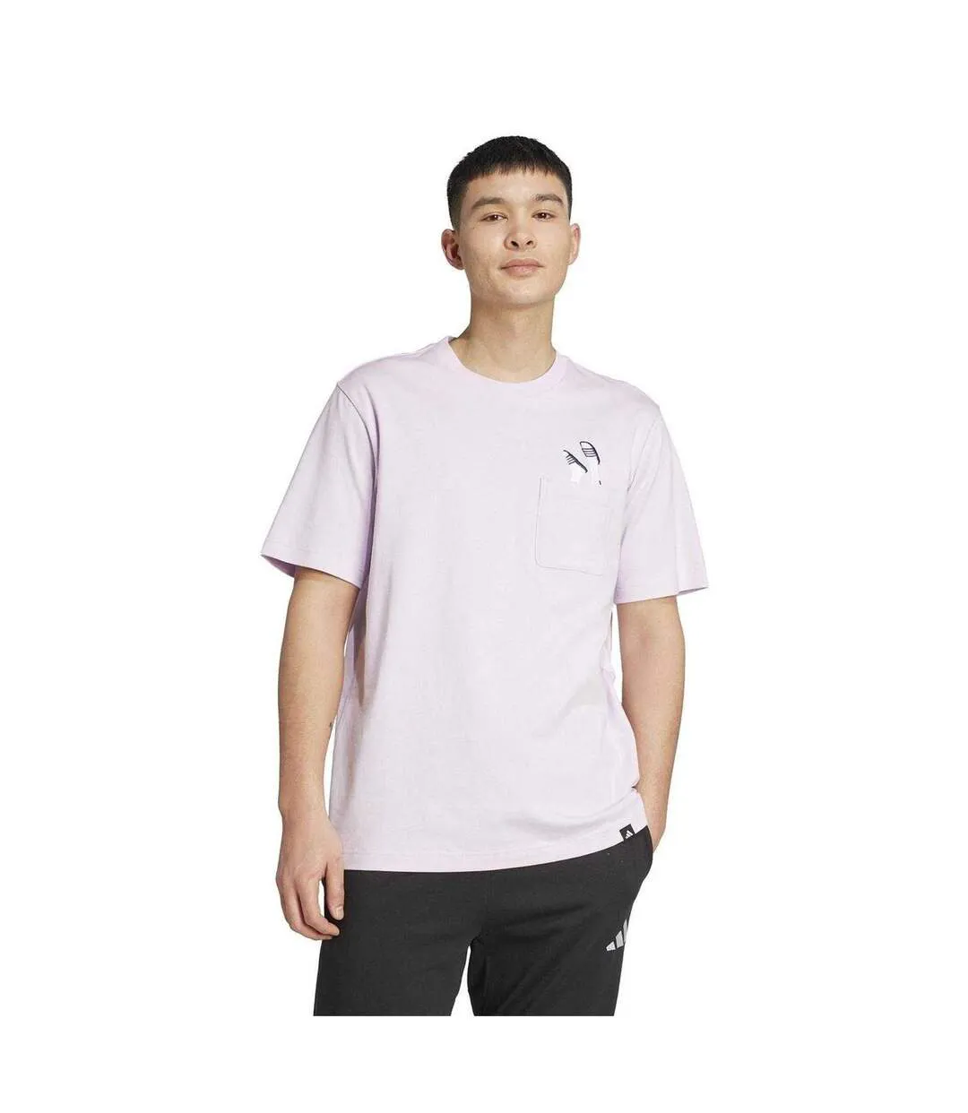 T-shirt Pocket Slide Homme Lavande Adidas-1