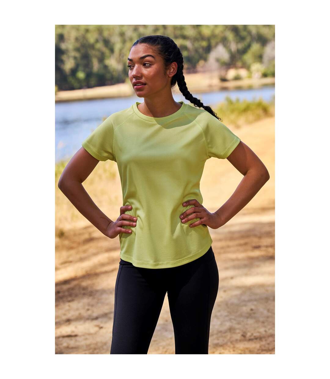 T-shirt endurance femme vert clair Mountain Warehouse-1