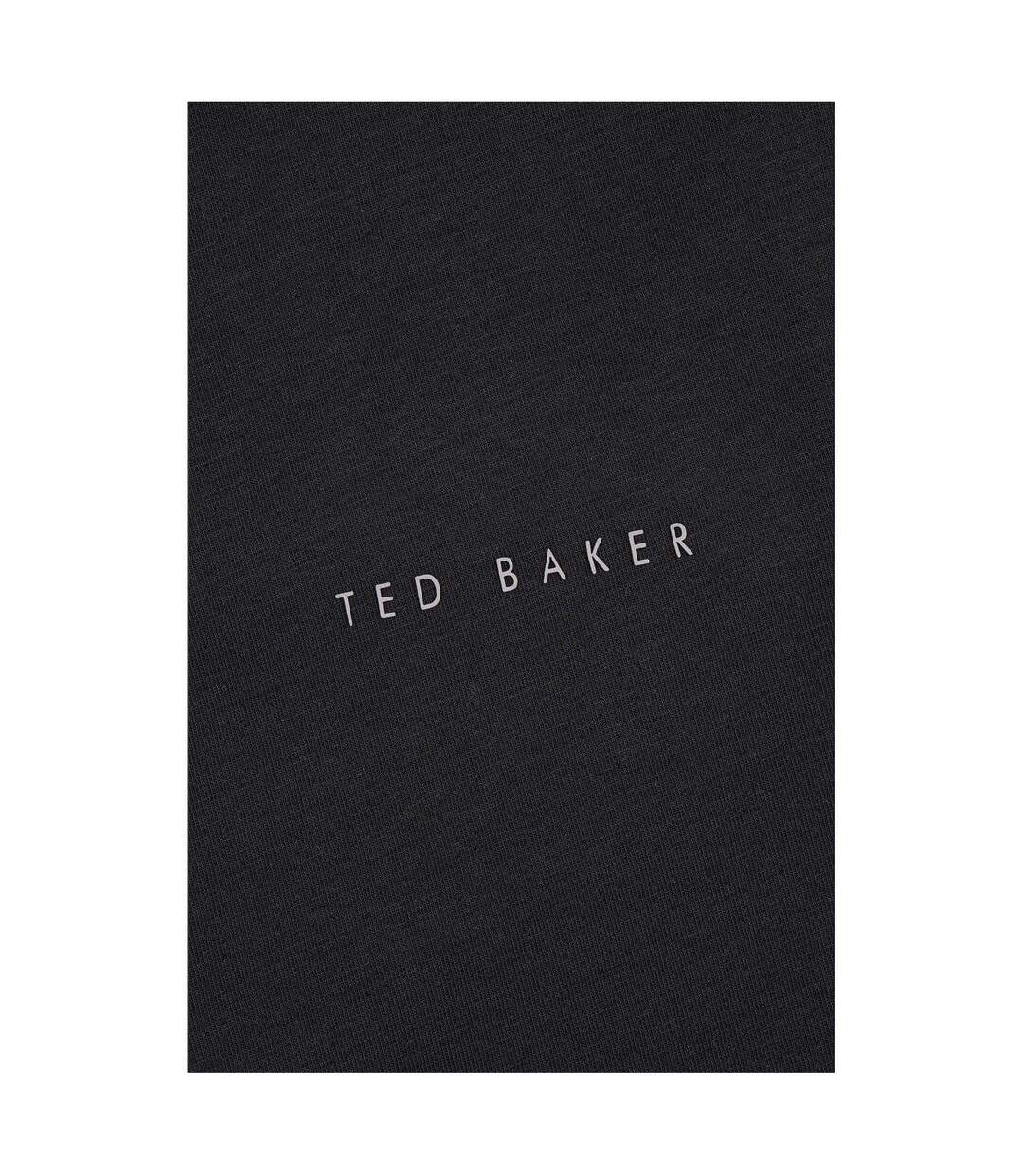 Mens Lettering Crew Neck Regular Long Pyjama Set Navy Ted Baker-4
