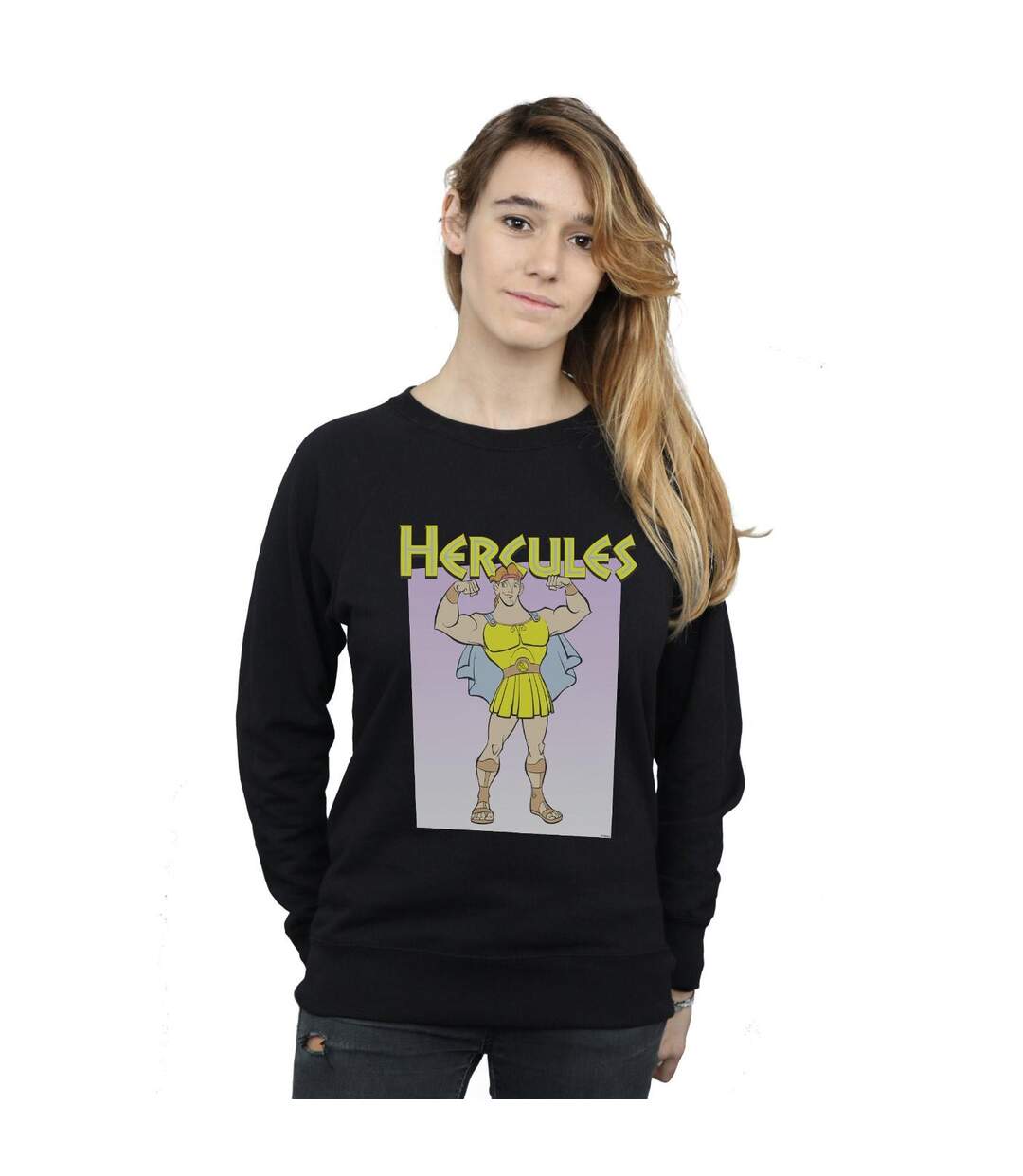Disney - Sweat HERCULES MUSCLES - Femme (Noir) - UTBI13423-2
