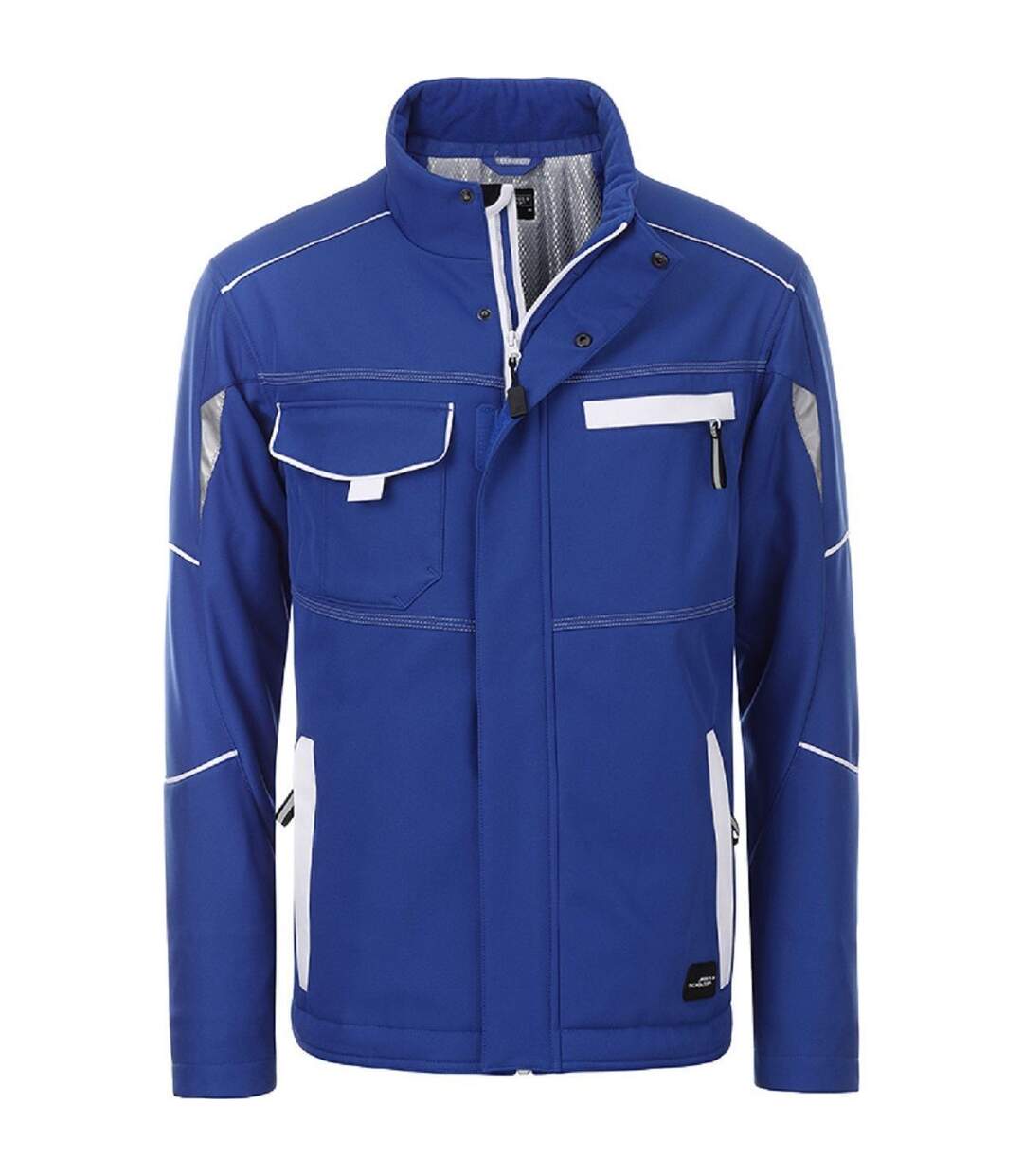 Veste de travail matelassée softshell unisexe - JN853 - bleu roi-1