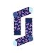 1 Pack Mens & Ladies Cotton Navy Worm Design Socks-2