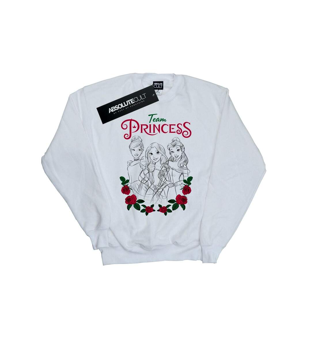 Disney Princess - Sweat FLOWER TEAM - Femme (Blanc) - UTBI32884-1