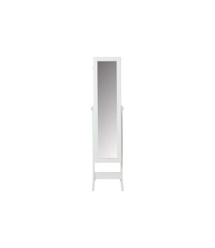 Armoire à Bijoux Miroir 145cm Blanc