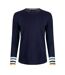 Womens/ladies kinga lightweight knitted jumper navy Weird Fish-1