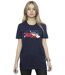 Disney - T-shirt BIG HERO BAYMAX HIRO BRIDGE - Femme (Bleu marine) - UTBI15561-2