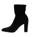 Womens/ladies oty suede heeled ankle boots black Dune London-3