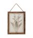 Déco Murale Bombée Fleurs Jonas 34cm Marron-1