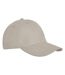 Unisex adult davis 6 panel cap oatmeal Elevate-1