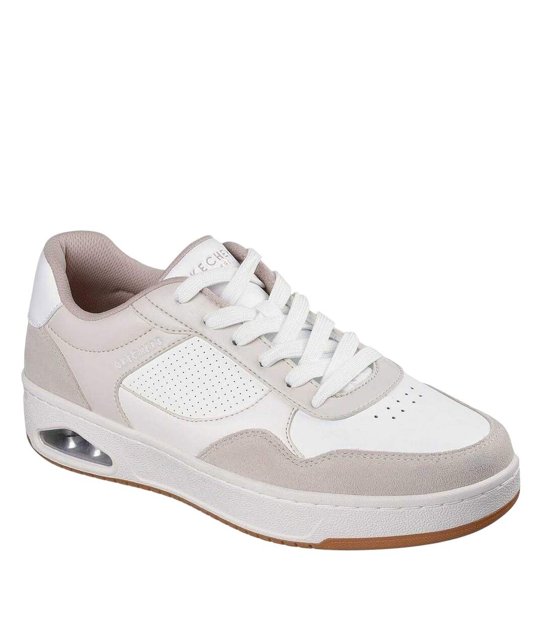 Baskets Uno Homme Blanc Skechers-1
