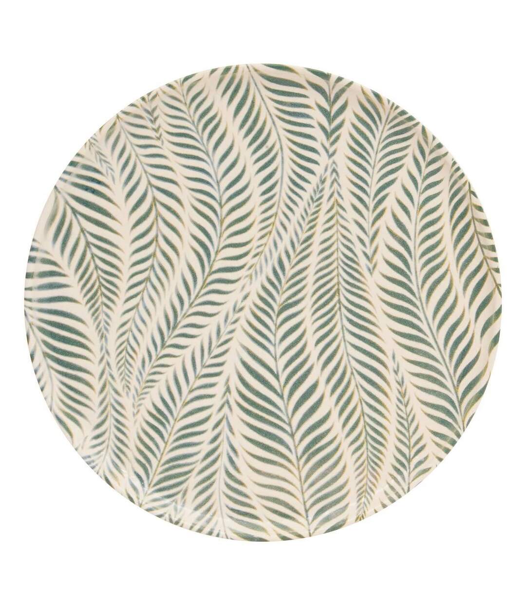 Lot de 6 Assiettes Plates Gina 28cm Vert-1
