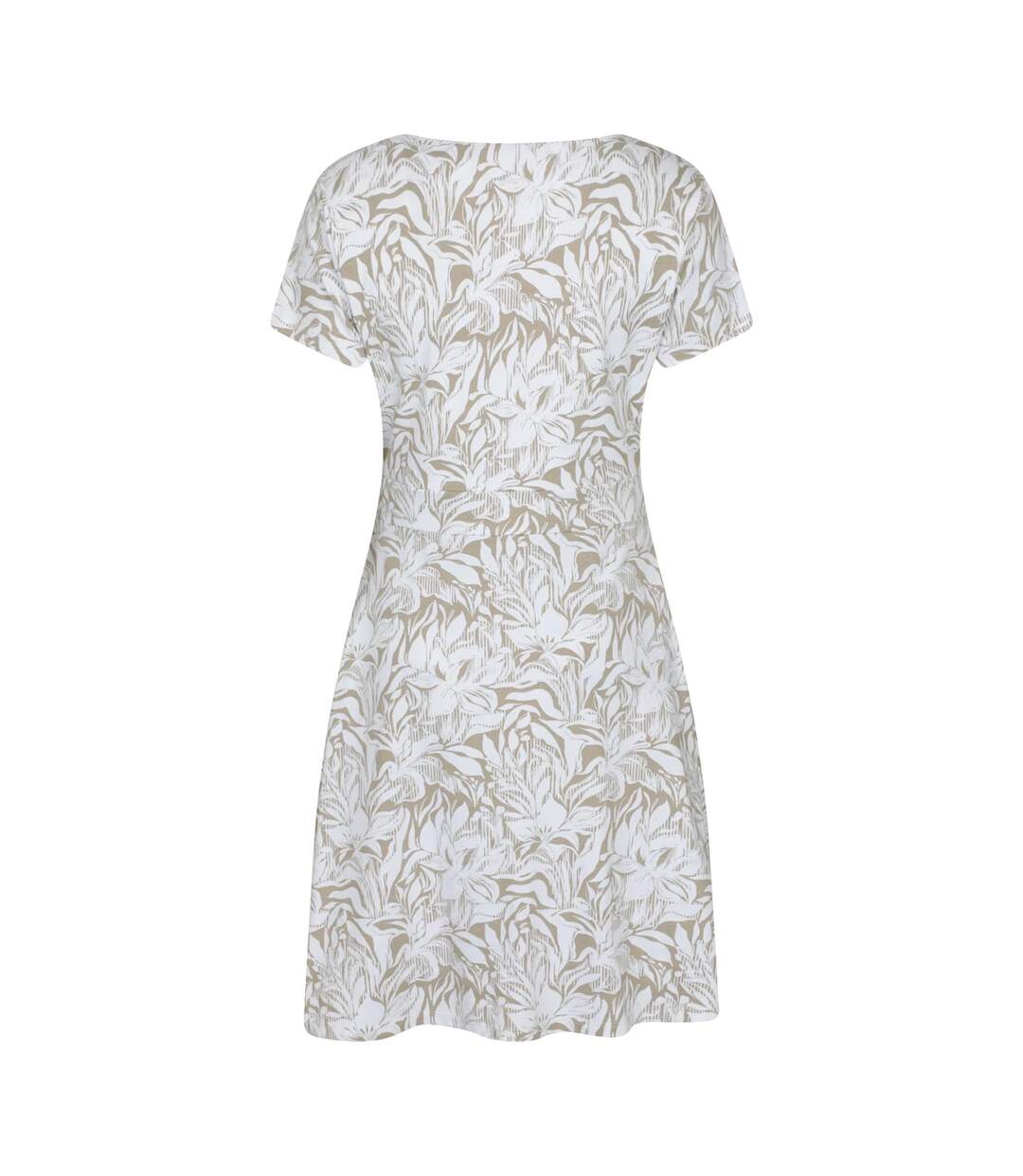 Womens Lightweight Short-sleeved Dress Beige Mountain Warehouse-3
