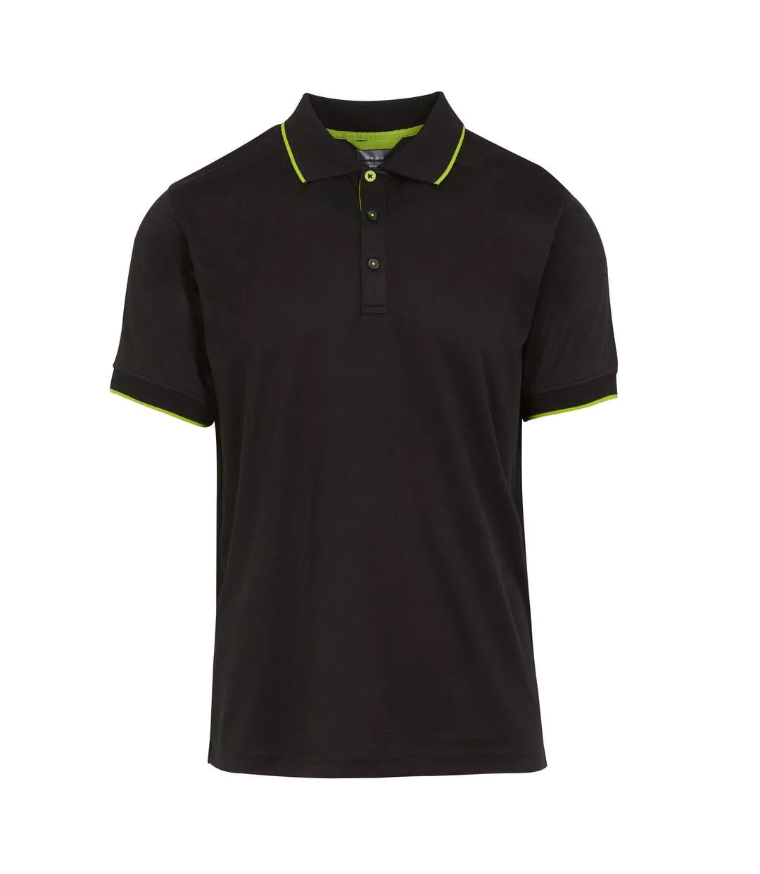 Polo Navigate Homme Noir Vert Citron Regatta-2