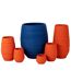 Vase en Céramique Fiesta 30cm Orange-2