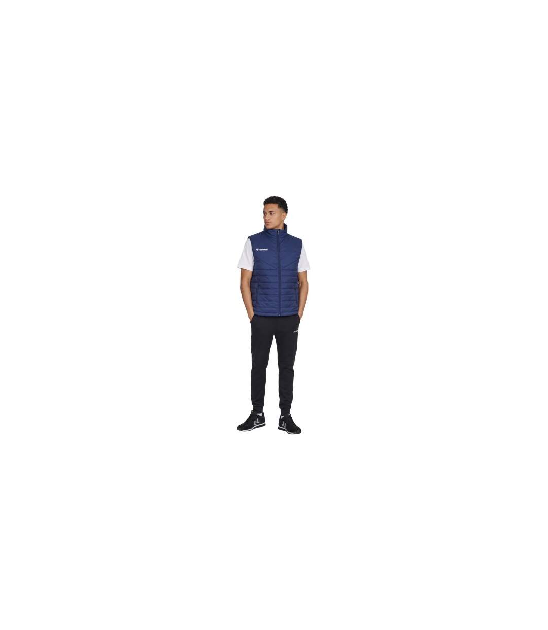 Doudoune Sans Manches Motif/style Matelassé Homme Bleu Marine Hummel-1