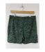 Unisex Adult Woven Zebra Print Casual Shorts Khaki Green Another Influence-2